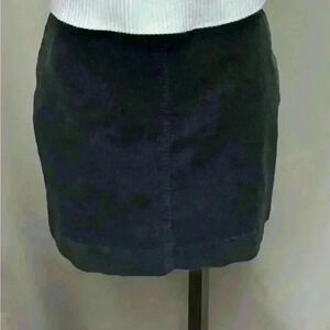 Womens Banana Republic Skirt Corduroy Dark Grey Size 6